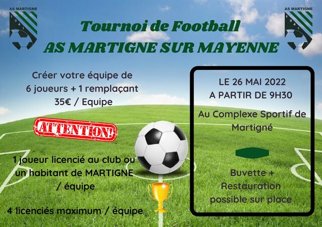 Tournoi de Football AS MARTIGNE SUR MAYENNE page 0001